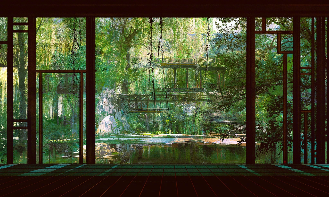 魏莹钱忆离城伊吹古风插画插画赏析