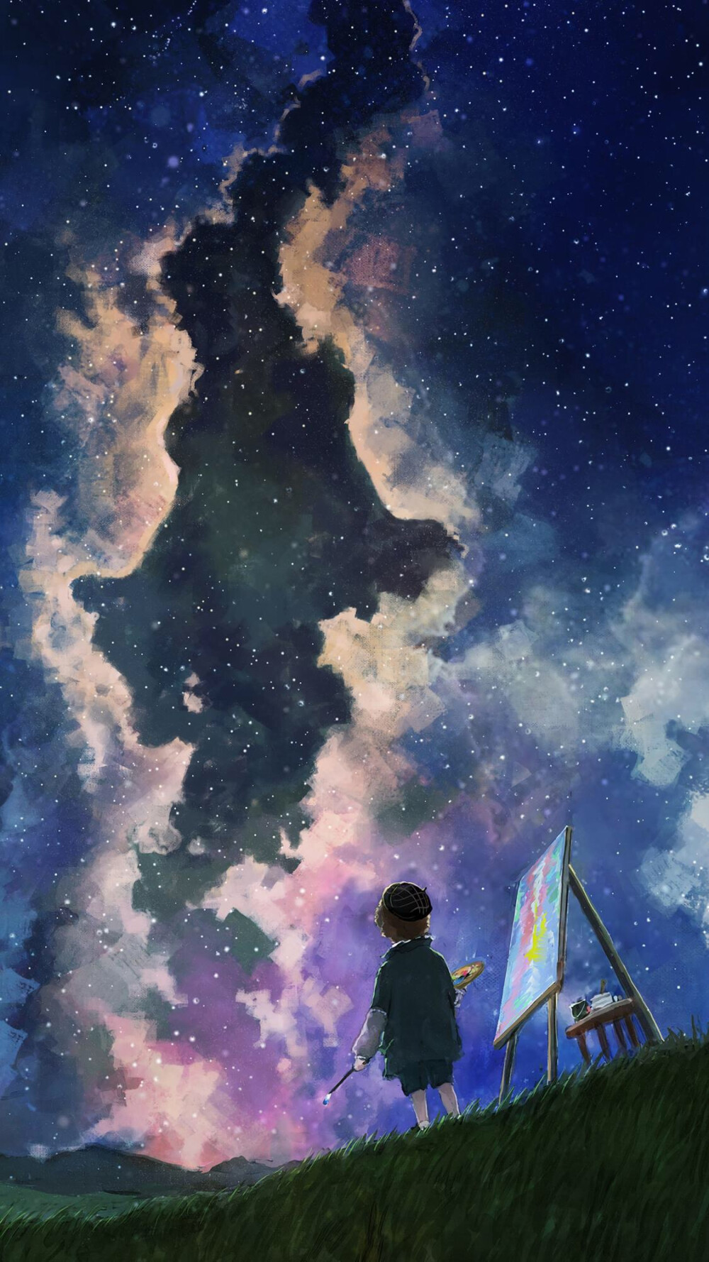 手机壁纸|星空特辑第15期 在星空之下,安逸の生活 by