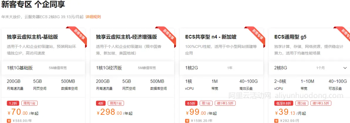 阿里云最新的年终特惠企业有什么活动? 第1张 阿里云最新的年终特惠企业有什么活动? 第1张