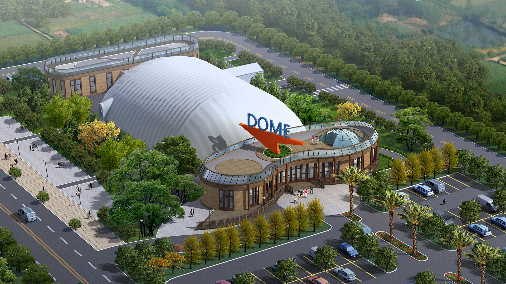 sketchup教学047-气膜馆air domes
