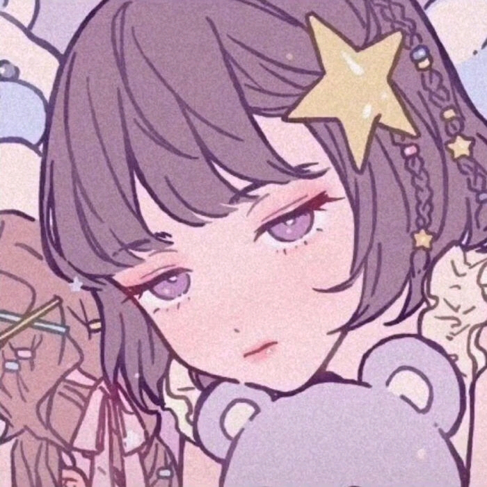 二次元动漫ins风闺蜜女生头像