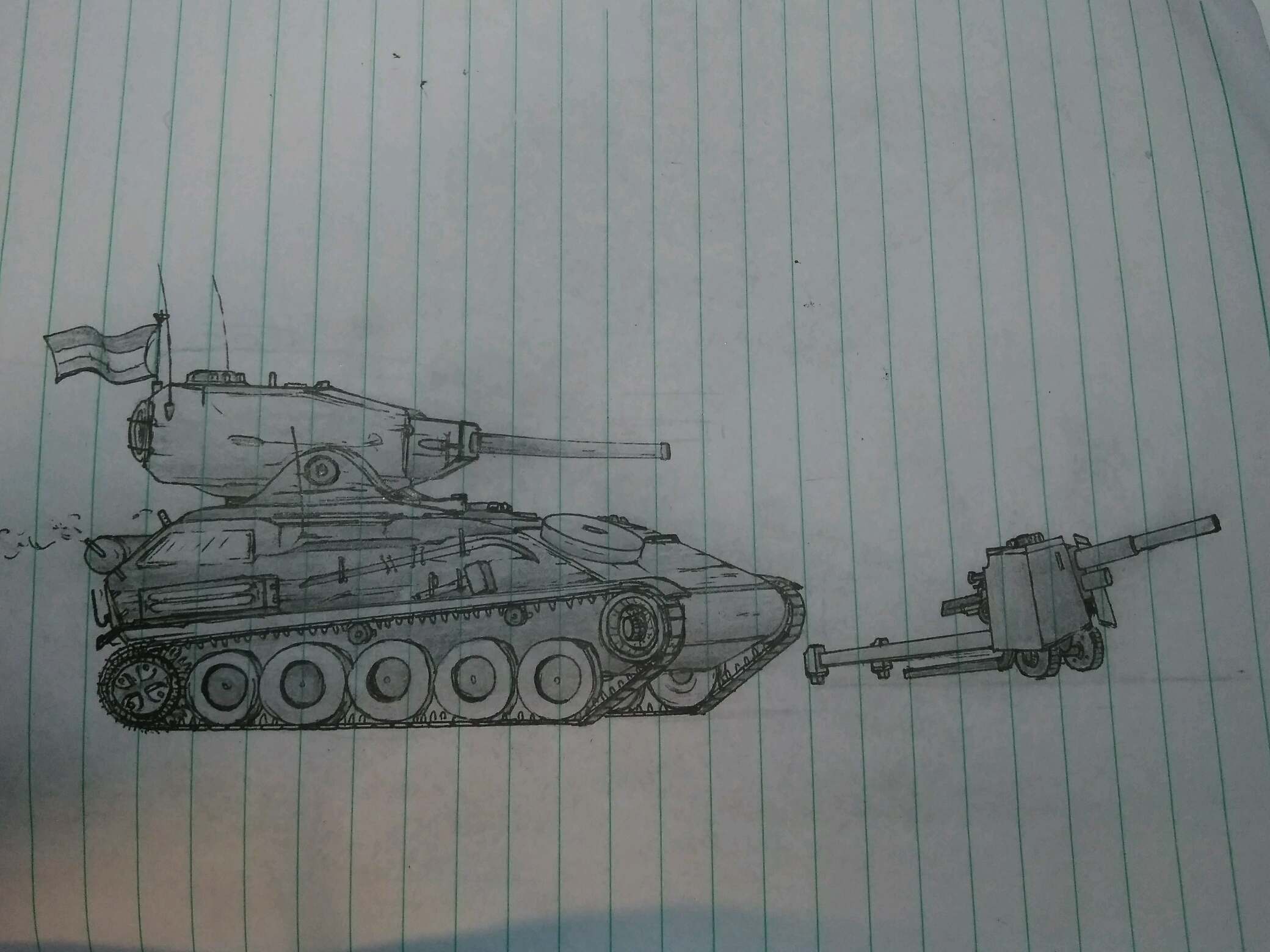 一辆amx 12t,隔壁还有一个我叫不上名字的反坦克炮,我自己都不知道画