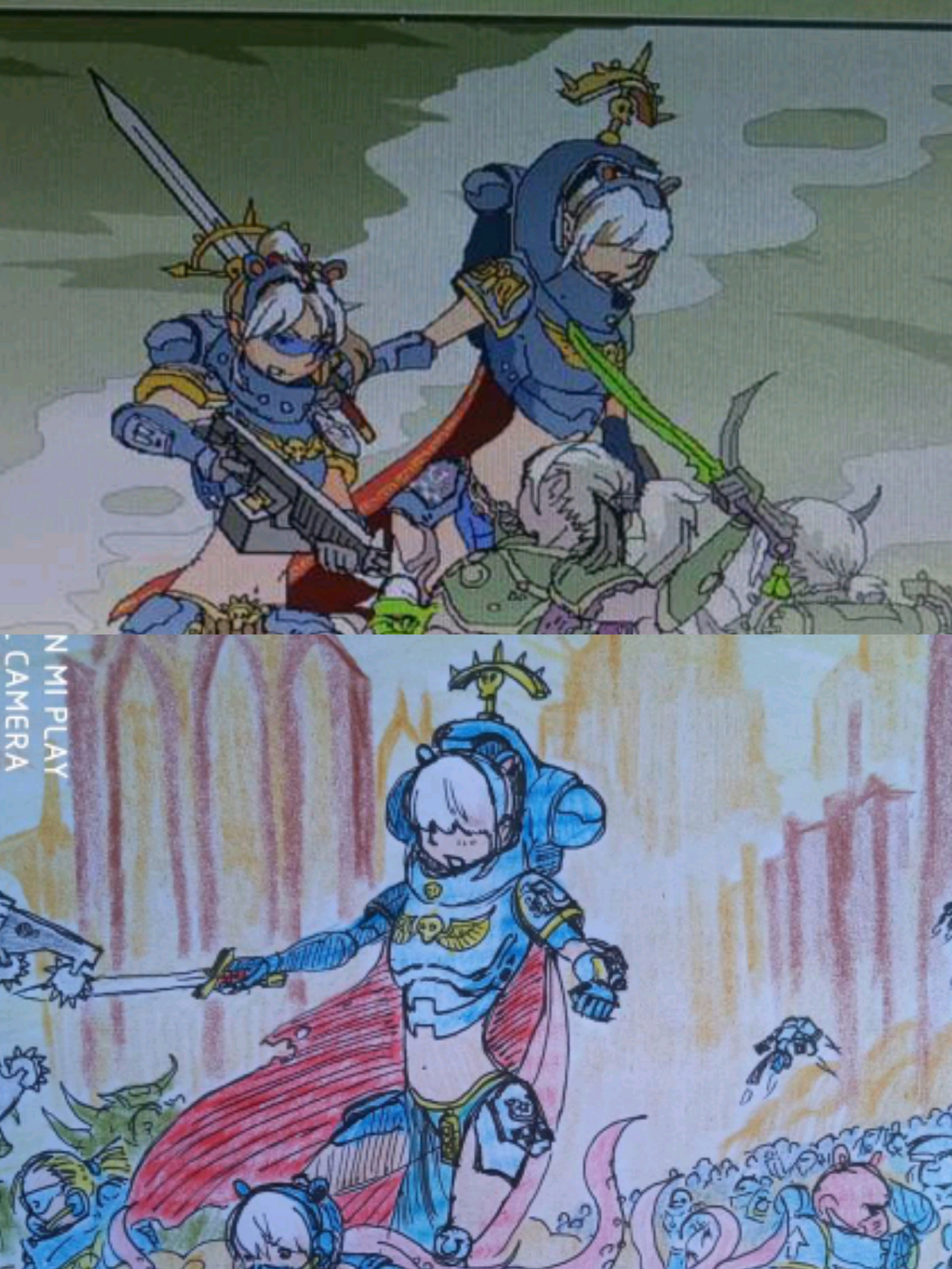 战锤娘化世界名画又来-封面战争