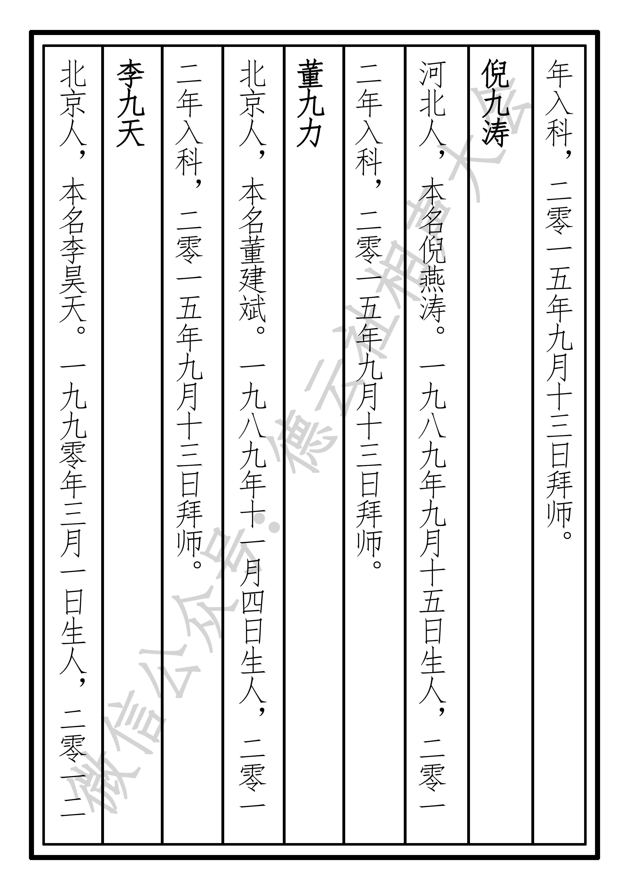 2020版德云社家谱