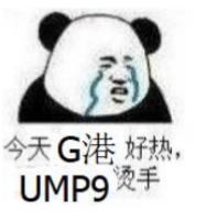 今天g港好热,ump9烫手.