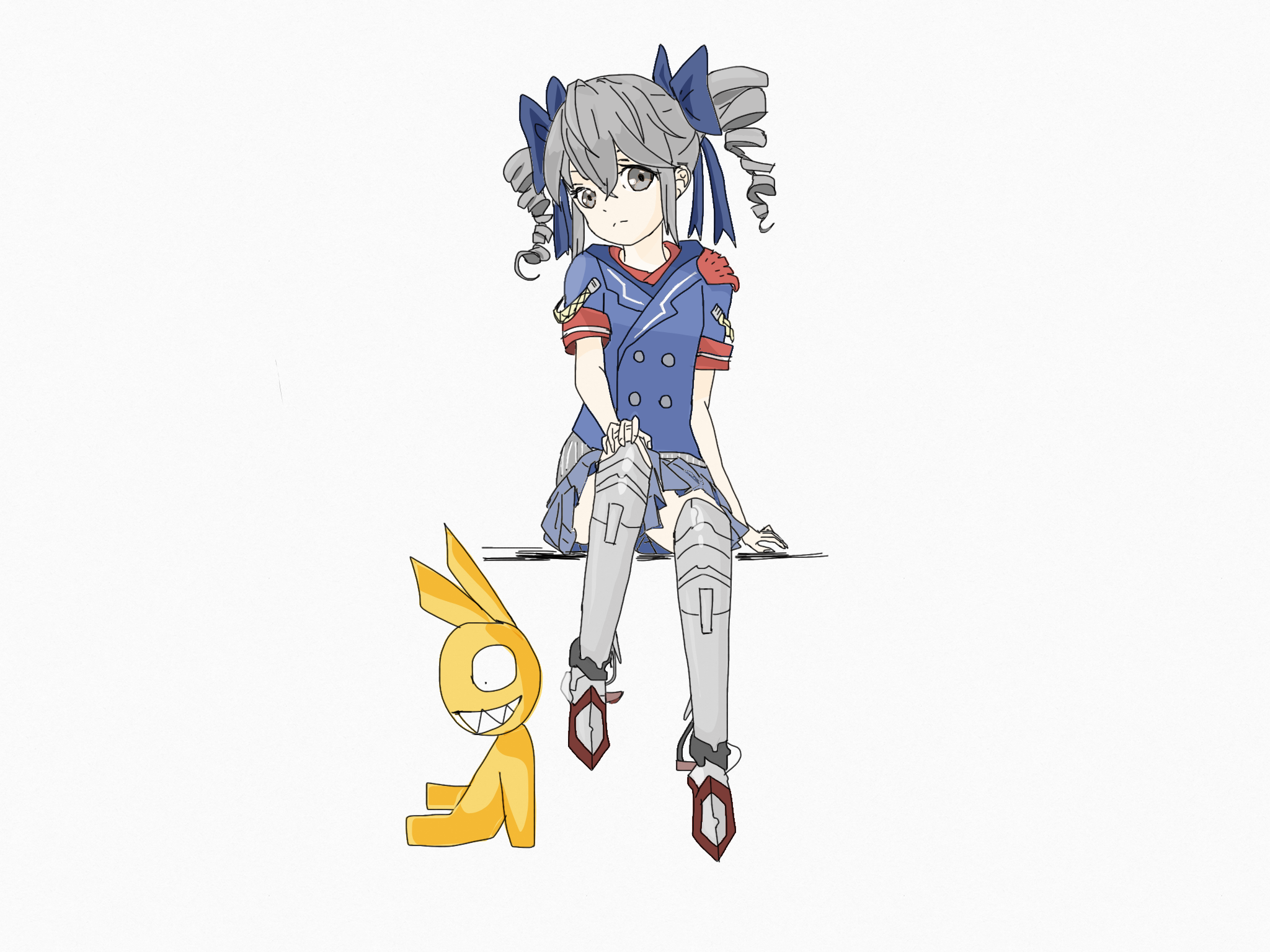 (p站id:10616724)这张图的绘画来源是布洛妮娅曾经为了救希儿用