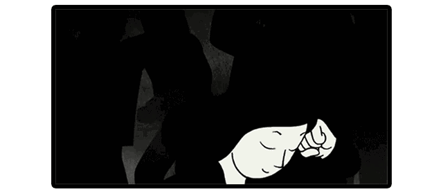 她用黑白线条讲述了自己从儿童到青年的成长历程