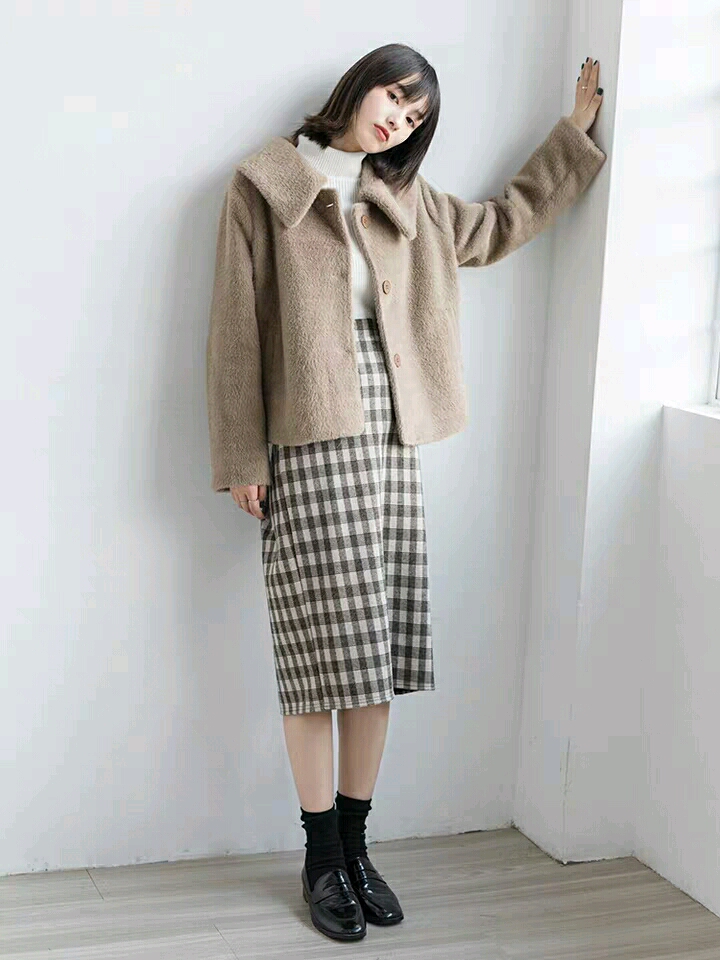 咖色格子裙:$yffaycunl9j$
