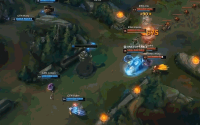 虽然karsa前期一直在针对上路,但cuvee的青钢影在后期还是凭借自己的