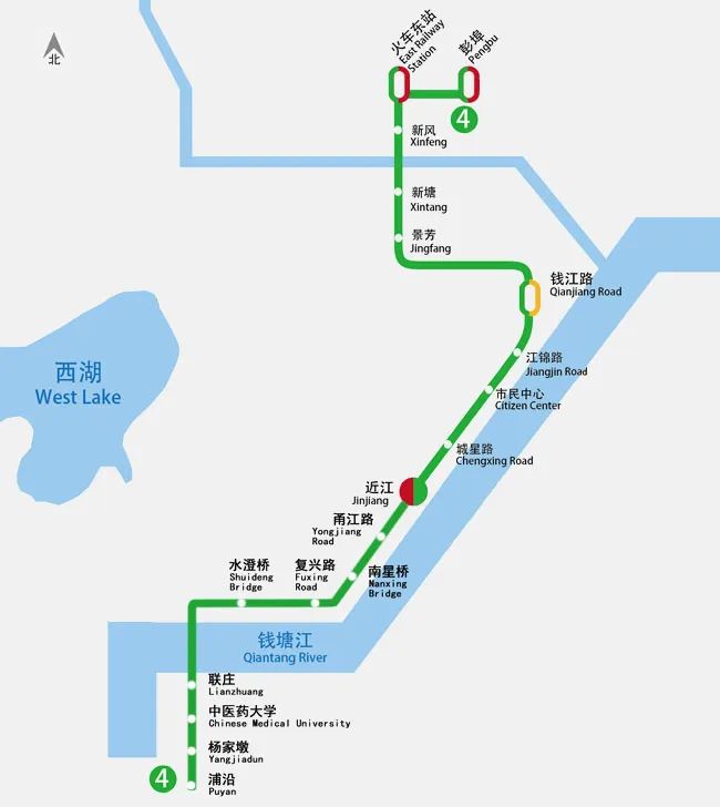 留杭过年杭州7条地铁线166座站点随你乘四期规划高清规划图来袭
