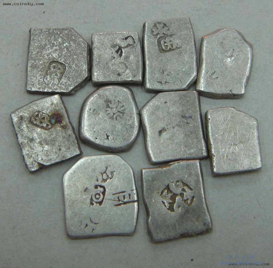 孔雀王朝出土的钱币,图片源自网络