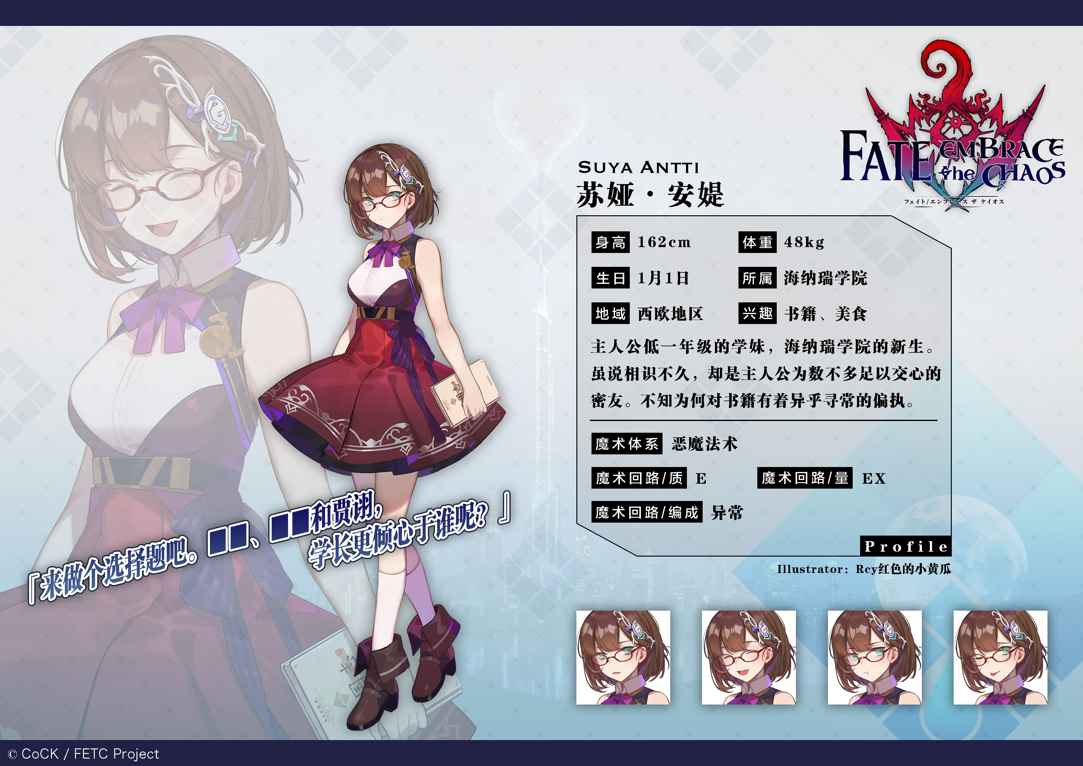 fate /embrace the chaos 故事背景&人物设定 part 1