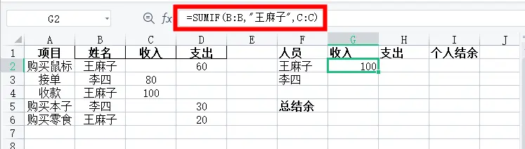 excel多人收入支出余额表怎么做,excel多人收支余额表格制作教程