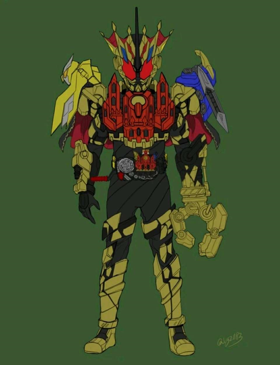 假面骑士:假面骑士grease完美国度造型图公开,魂限build rabbit