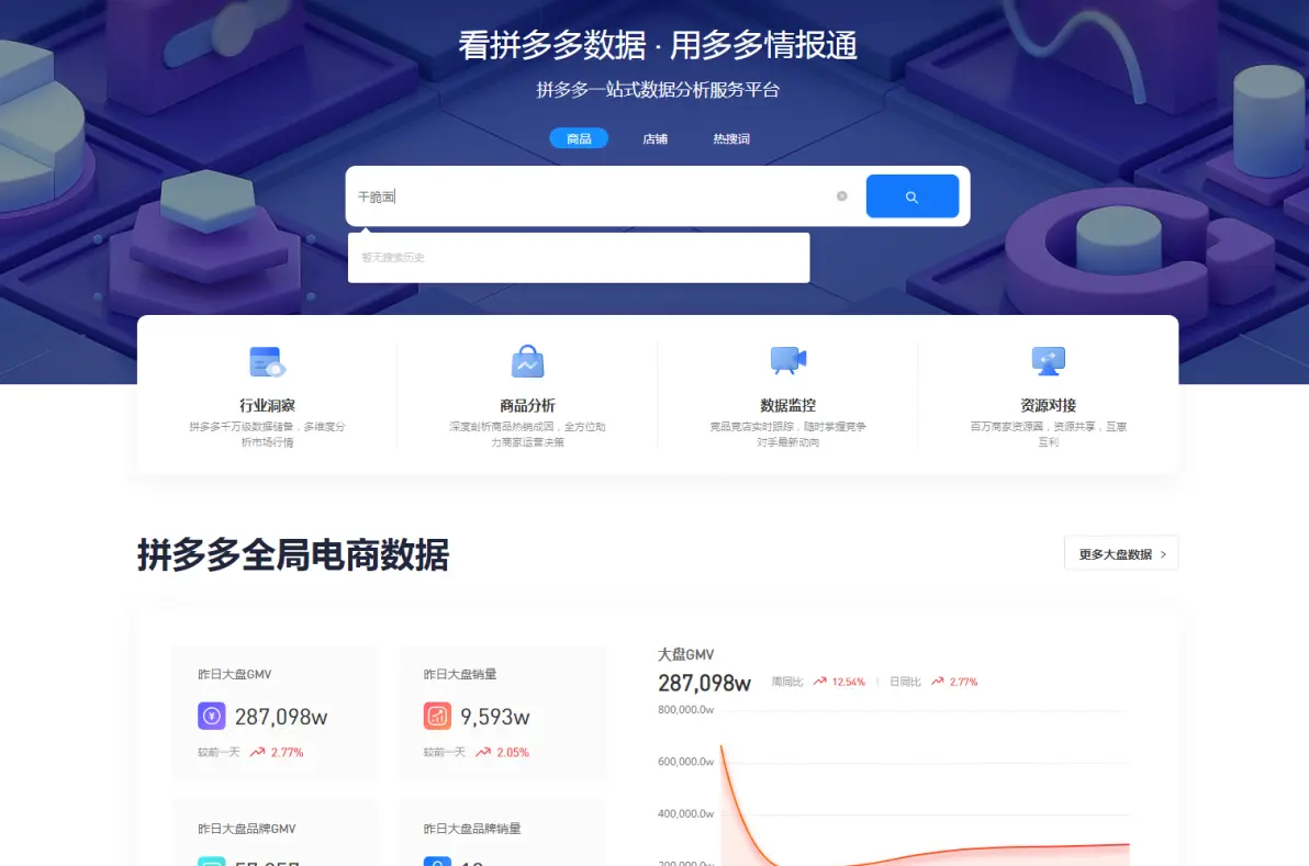 拼多多数据查询网站在哪？怎么查看宝贝关键词？