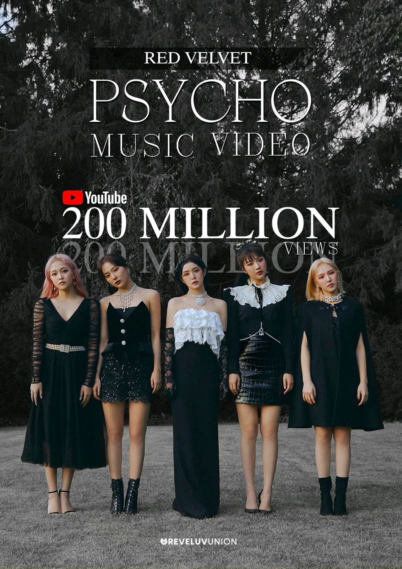 red velvet《psycho》mv在youtube上的点击率突破2亿次