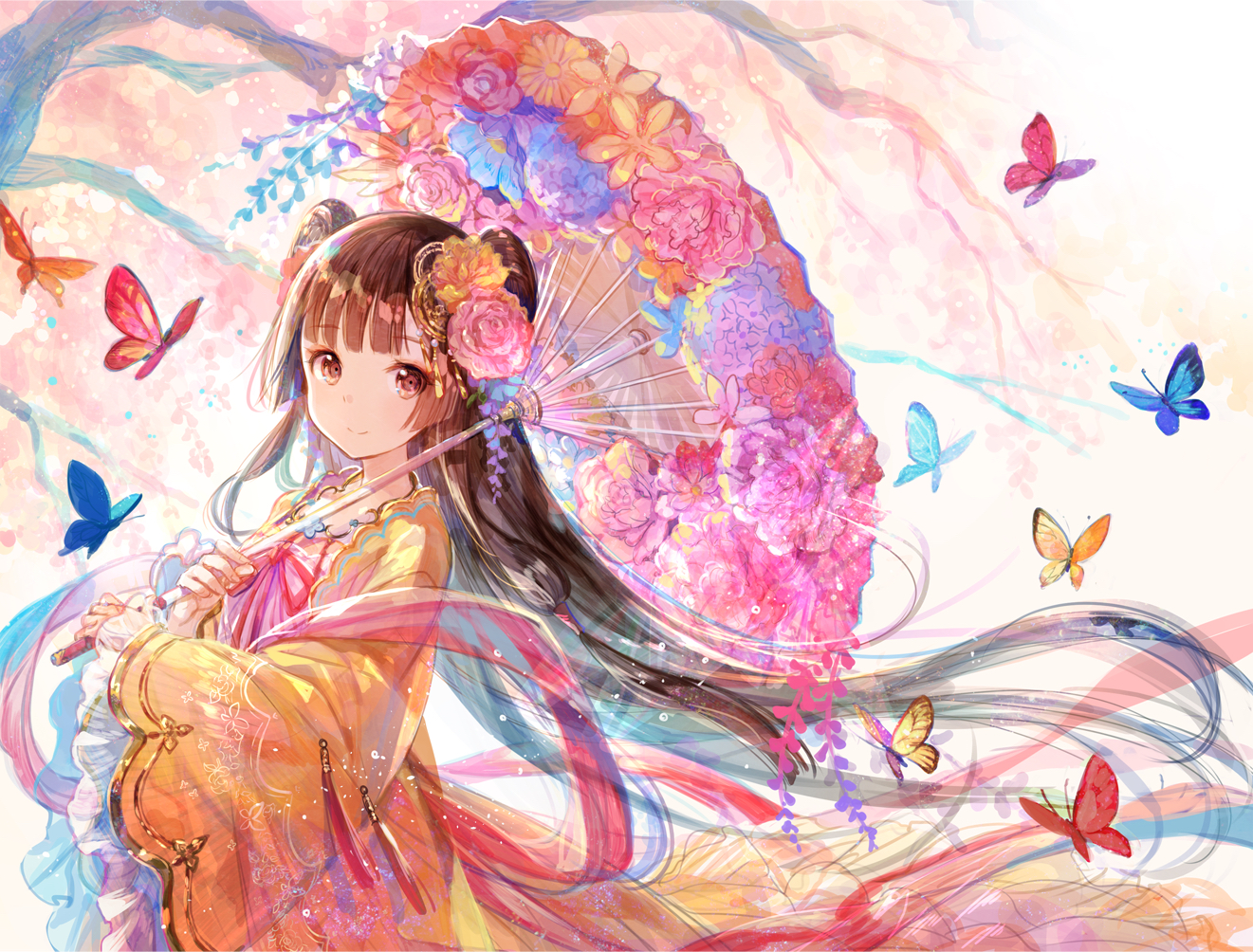 动画 动漫杂谈 『蝴蝶』唯美插画特辑 title: painter:aちき@画集発売