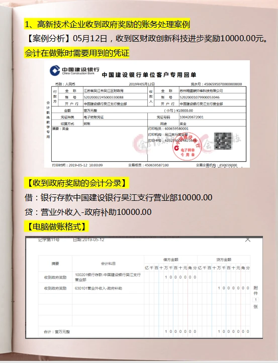 高新技术企业会计分录，附53笔高新企业账务处理案例，通俗易懂