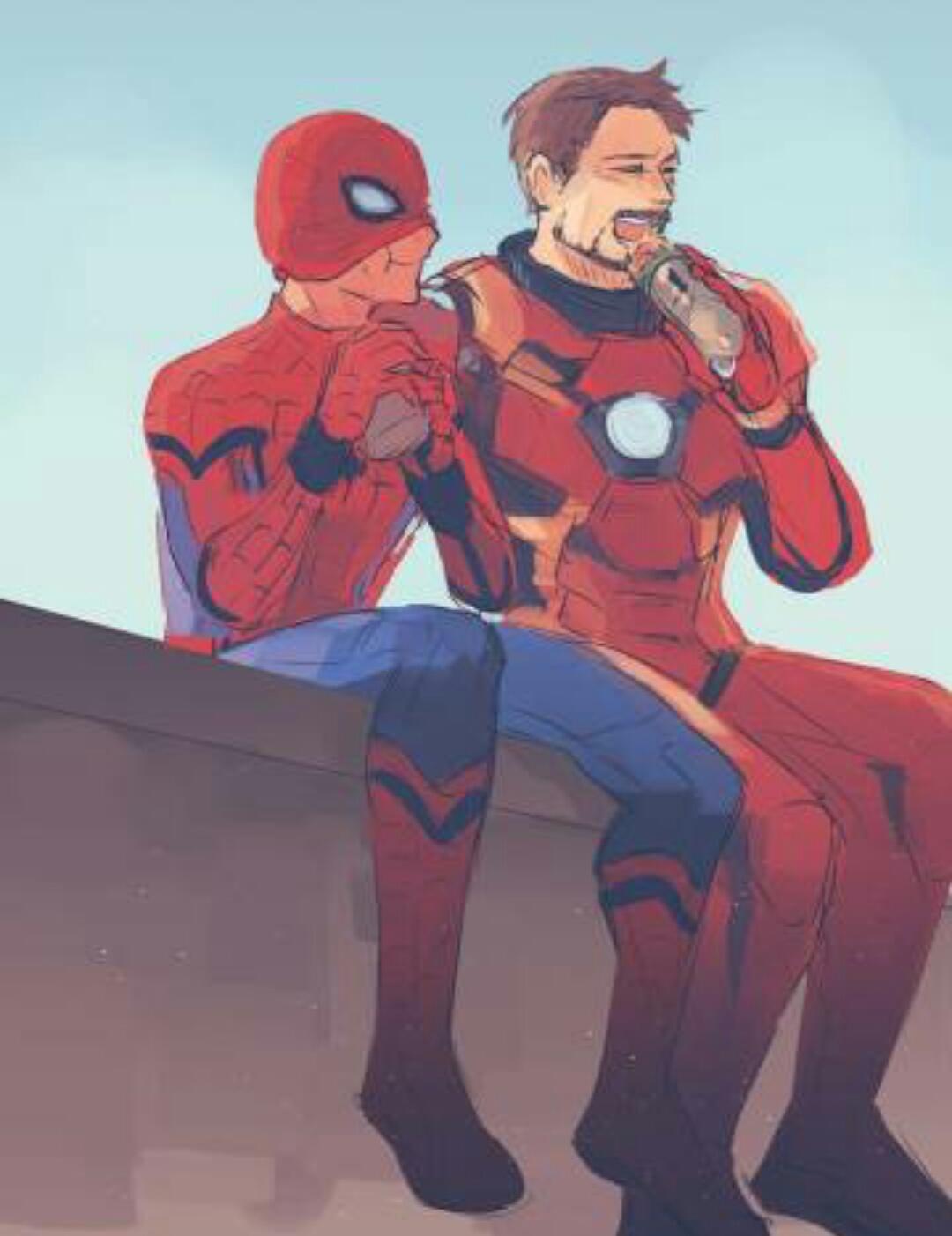 钢铁侠对蜘蛛侠好的原因是……