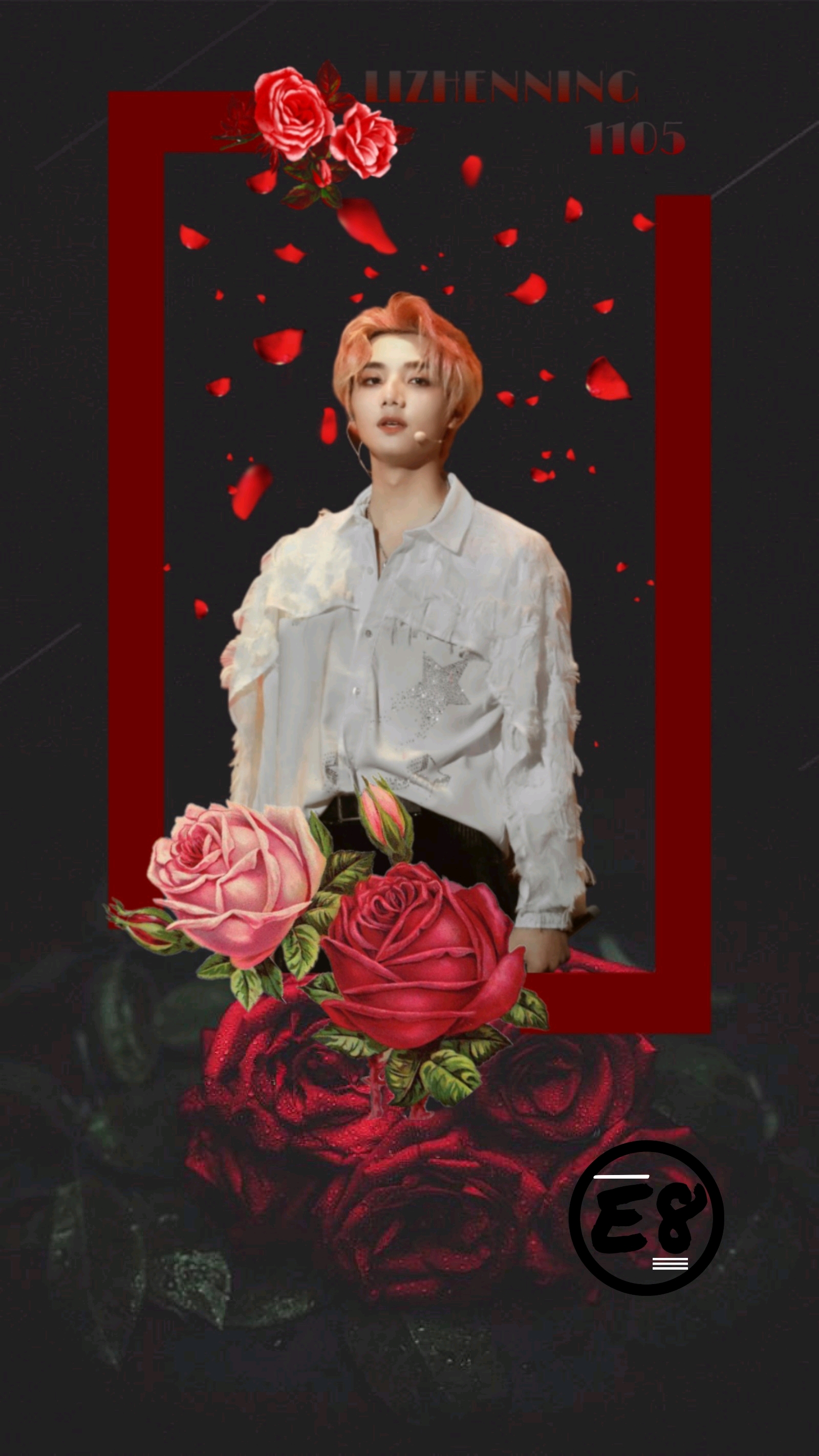 〔李振宁〕bloody rose——「透扇 透卡 应援手幅」