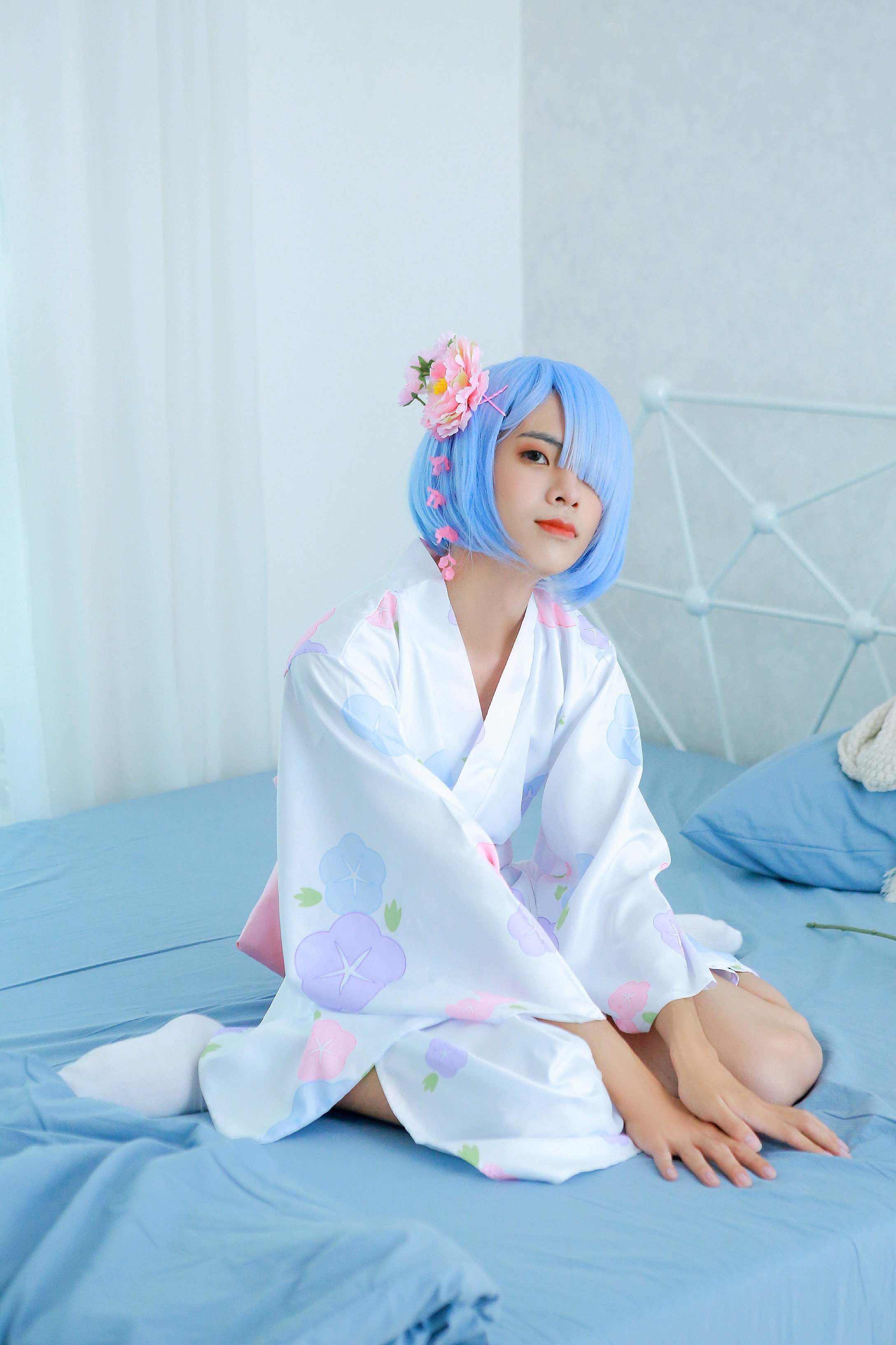 女装cos蕾姆浴衣