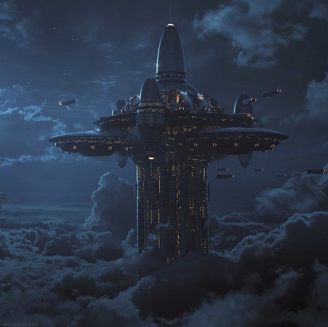 幻想与现实的边界,超强宏大科幻场景插画&建模,开心集