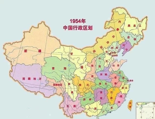 1951年---1999年中国行政区划地图 变化惊人