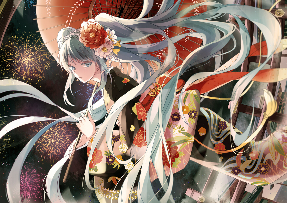 〔电脑壁纸〕唯美的和服,飘逸的长发(漫图搬运29期)