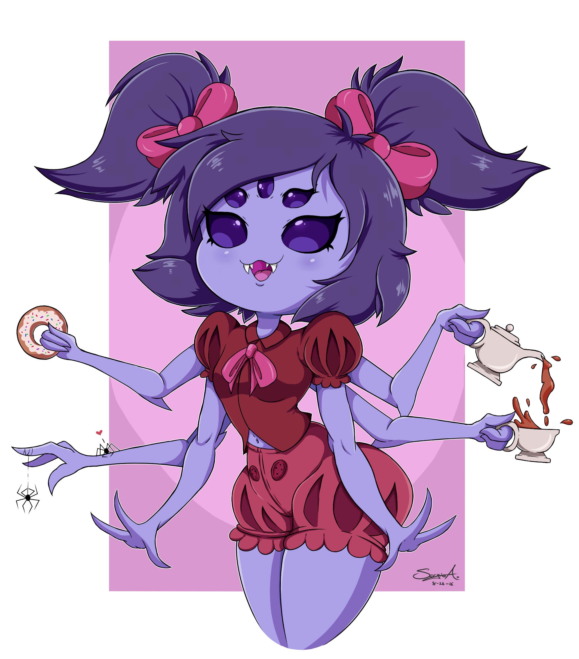 【undertale】传说之下精美人物图包 (muffet篇)