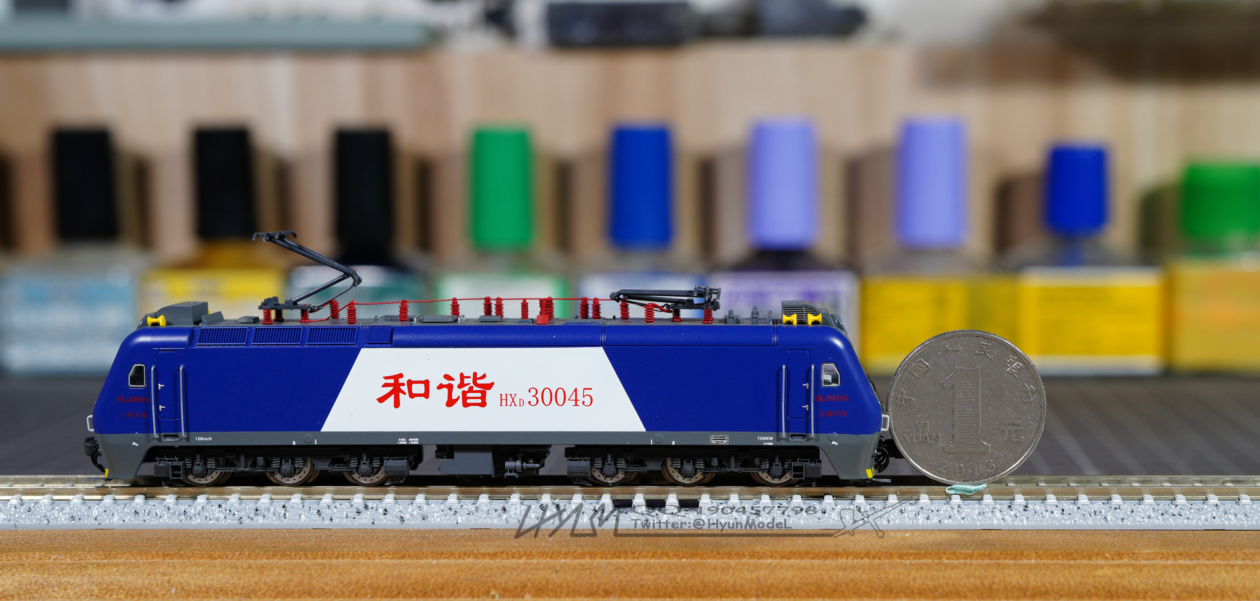 [铁道模型]长鸣模型 n比例 hxd3 电力机车