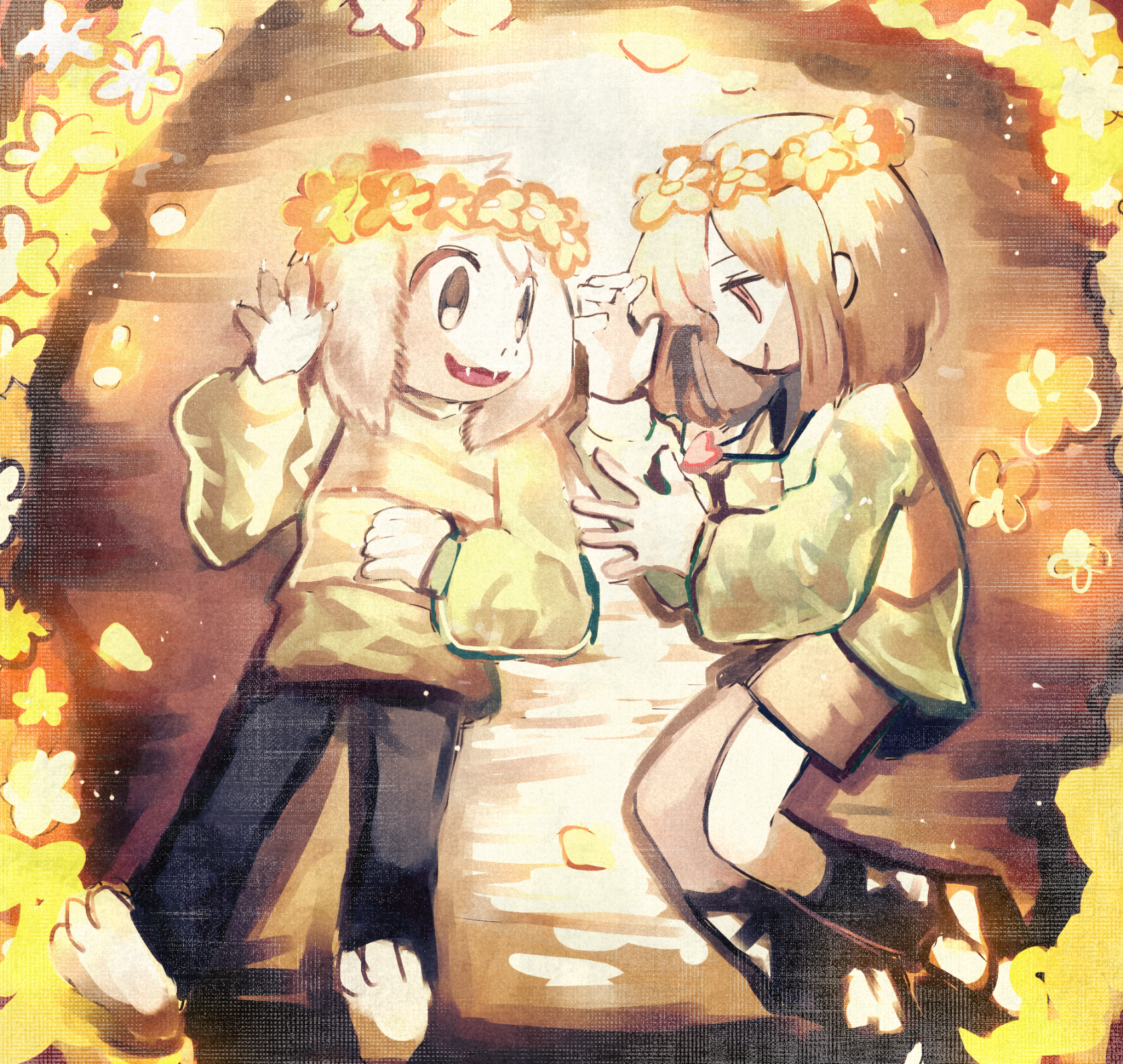 【传说之下】undertale chara x asriel 图集