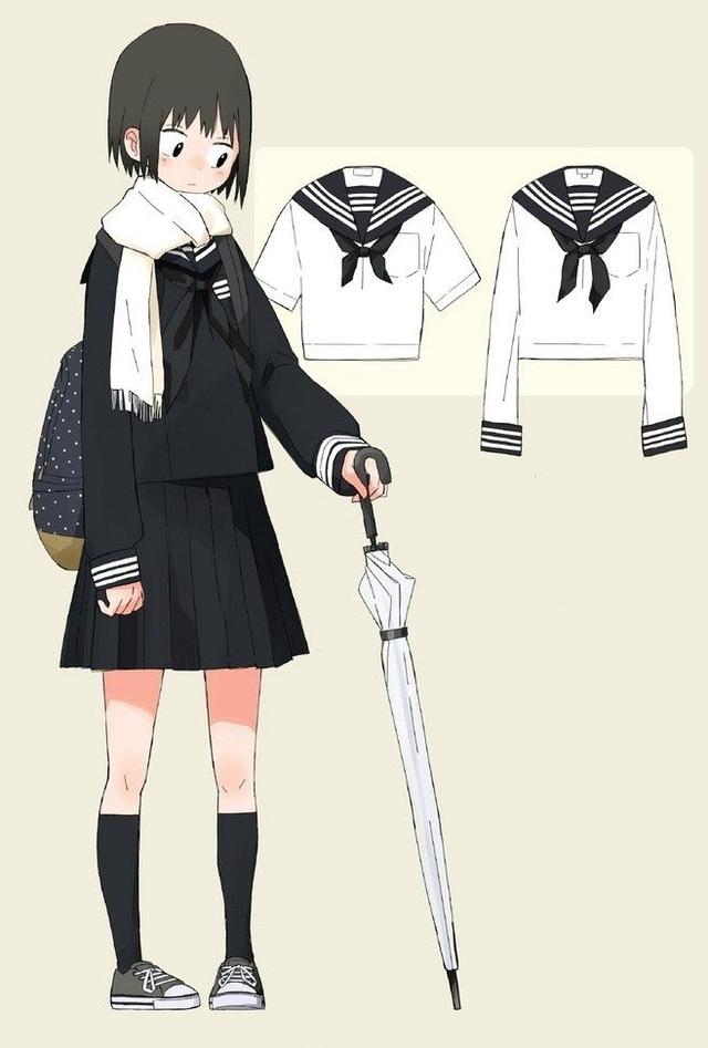 动漫校服才不是只有水手服呢~快来看日本动漫女生校服