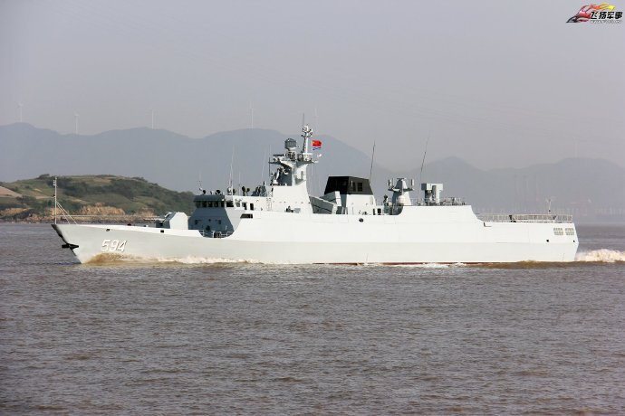 591"抚顺"号056级护卫舰 下水时间:2013年8月1日  服役时间:2014年7