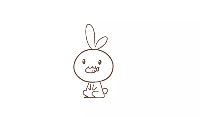 简笔画|小兔子,白又白,两只耳朵竖起来~超可爱的小兔子简笔画!