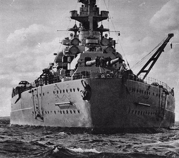 巨大的战列舰"俾斯麦号"能匹敌同盟国的任何战列舰