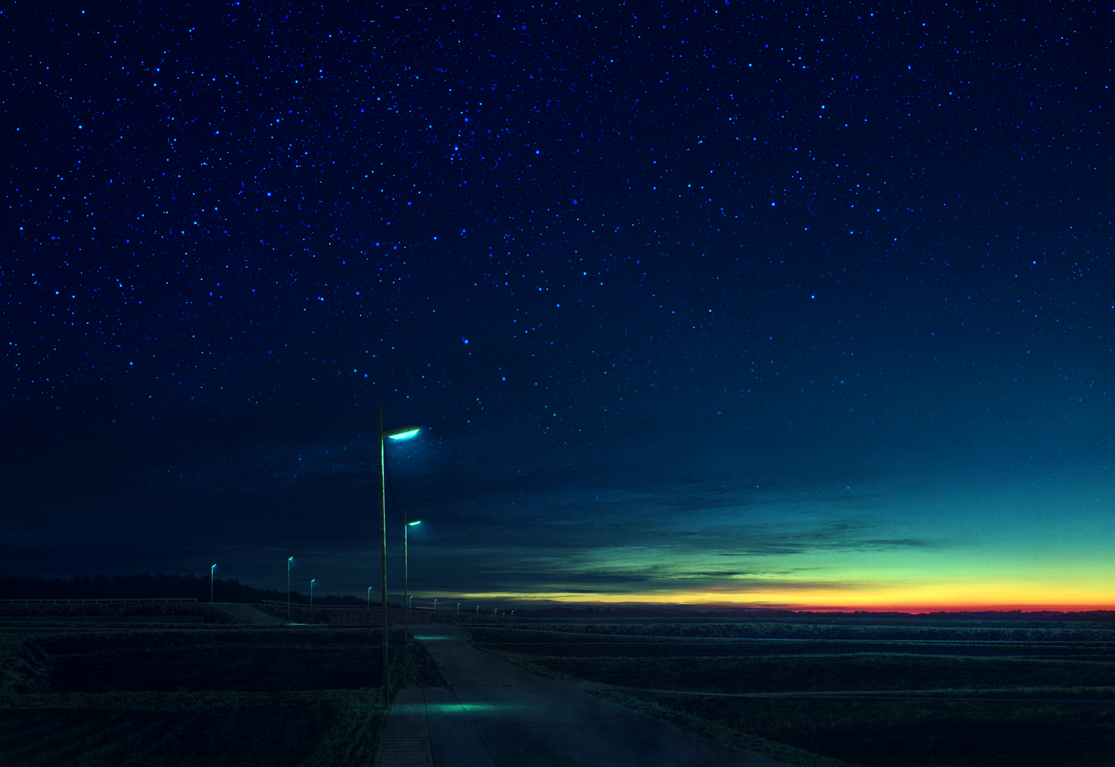 动漫壁纸0228第二期动漫风景壁纸星空夕阳每日更新