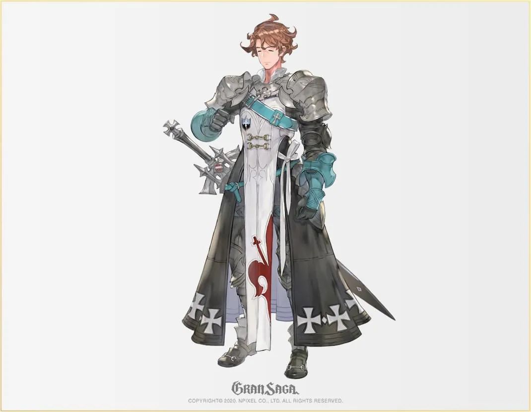 【绘画参考】韩国手游《gran saga》的角色设计图(角色设计参考)