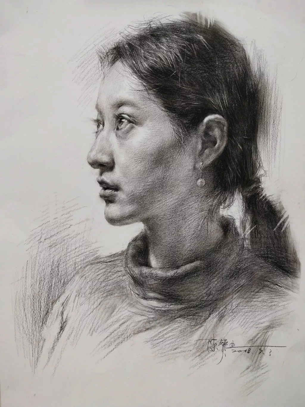 如何把素描画得像?要狠抓结构,造型,透视,那你就是高手了