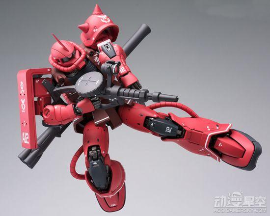 《机动战士高达 the origin》夏亚专用扎古ii模型 武装丰富