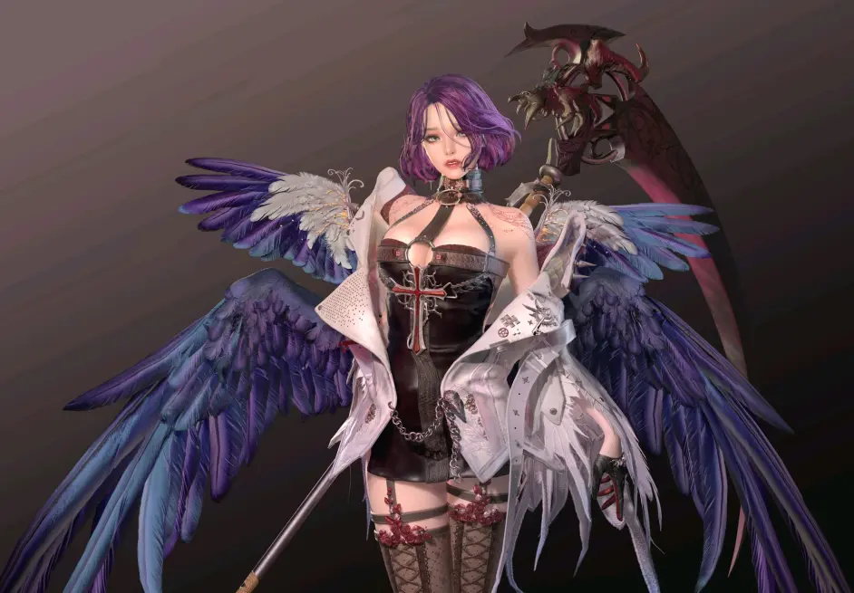 dnf 四姨 3d 建模 搬运