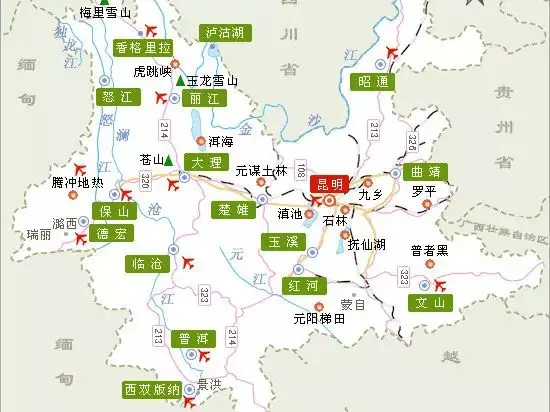 云南机场分布图，来源：云南交通5.3 城景共荣，品质为先值得反复强调的是