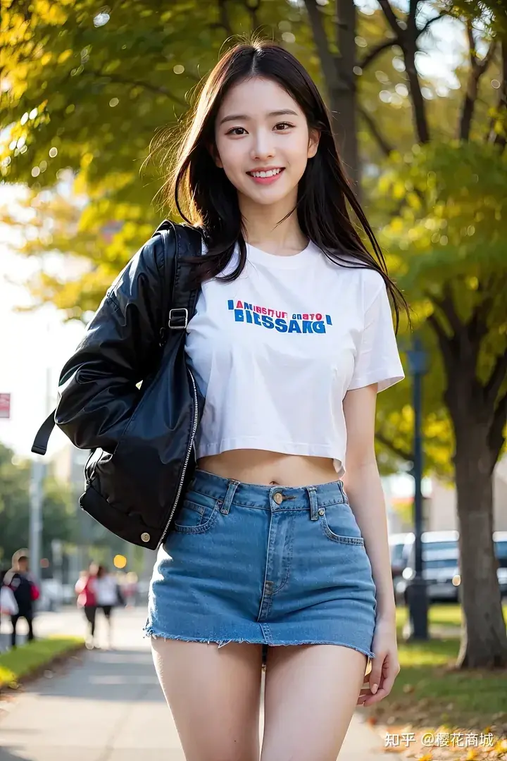 重返校园，就看到这样的小清新学妹，青葱往事不由得涌上心头！当年的姑娘你还好吗？