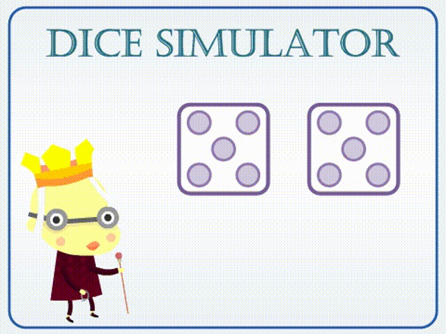 游戏规则:设置两个变量,在1至6之间随机抽数,两个变量的和为最终色子