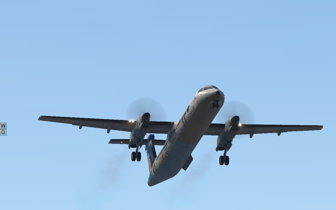 【key痛机系列】庞巴迪dash8 q400"旋律之羽" harmonia痛机涂装