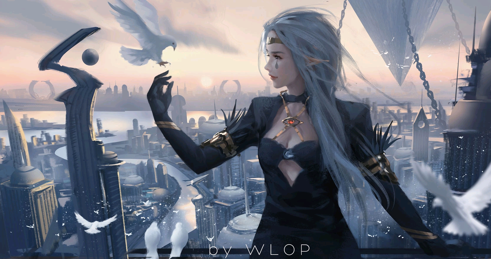 鬼刀wlop 横屏高清电脑壁纸大全100p