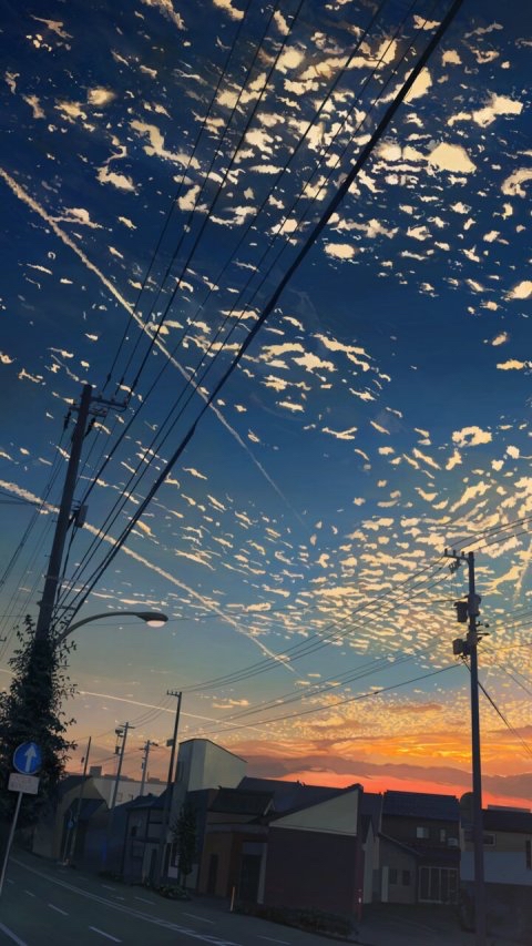 夕阳.背影和你】