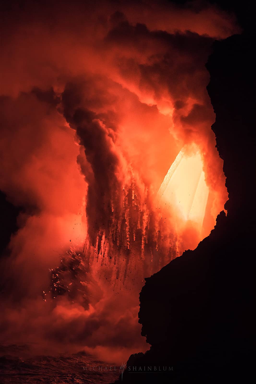 让人惊叹的照片美国夏威夷的火山爆发十分之壮观