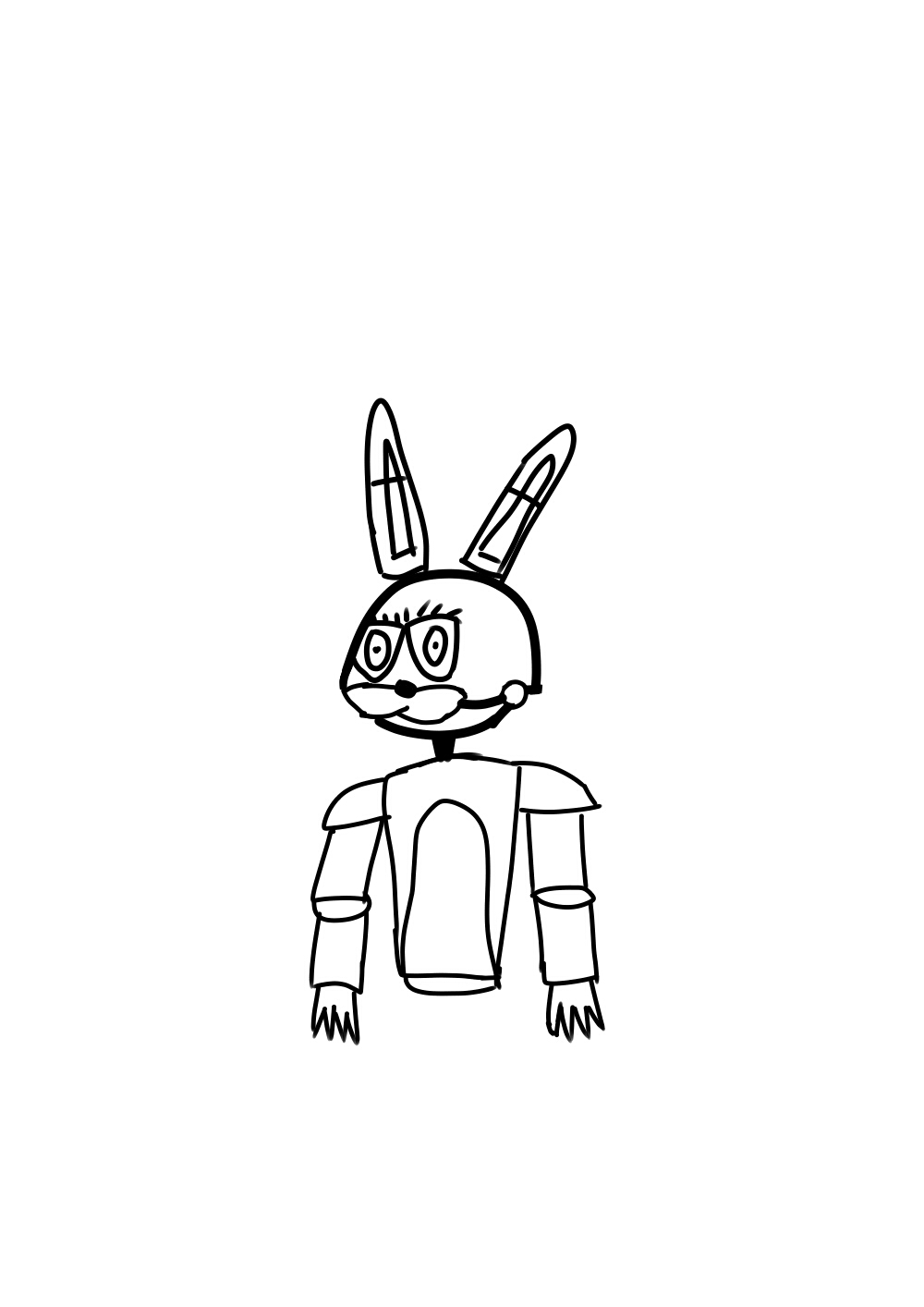 教你如何画一只spring bonnie