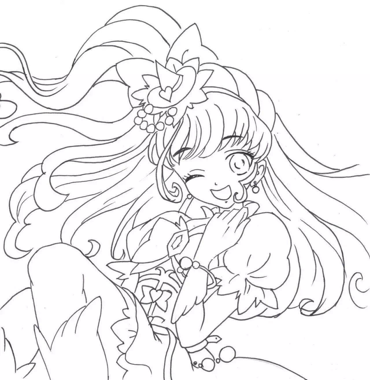 【绘画】如何绘画光之美少女中的朝日奈未来