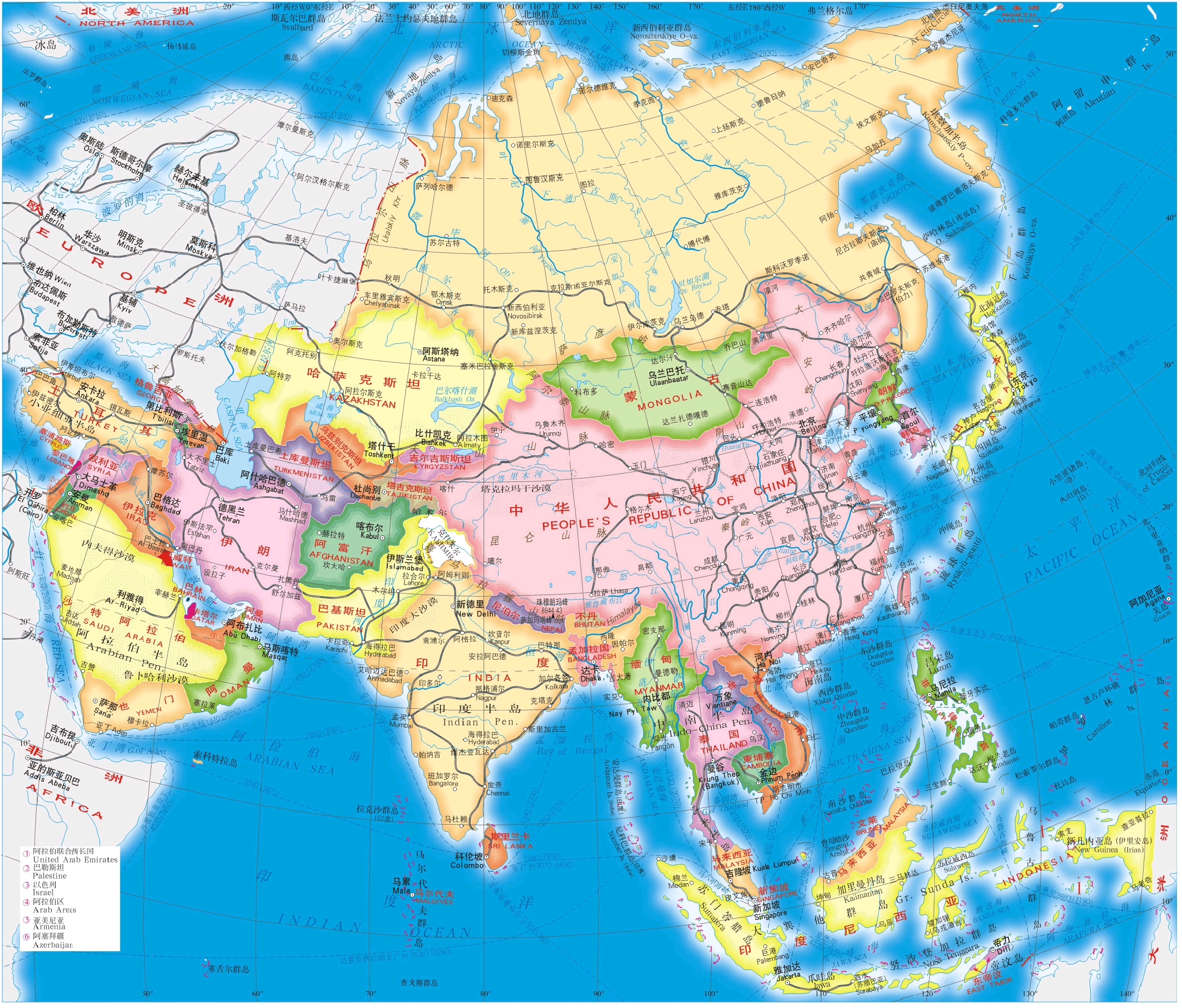 科技 学习 行政疆域图看了一个月的亚洲地图后,今天终于实施行动了